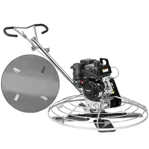 SummerWinsVEVOR Power Trowel, 46 Walk-Behind Cement Trowel with Float Pan, 14HP Gas-Powered Smooth Concrete Surface Finisher, Heavy Duty Commercial Screed Concrete Cement with Finishing Blade, Orangedealsforyoudays