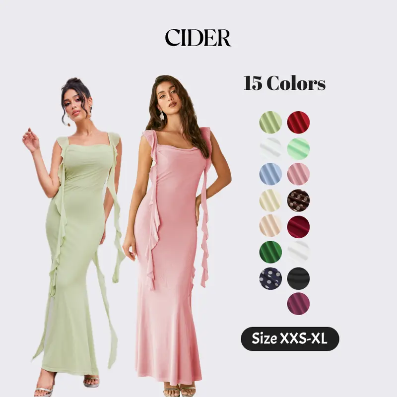 dresses long casual Hotexy Women's Sleeve Maxi Dress Cotton Square Neck Slim Solid Fall Winter Flowy Long with Pockets,A Army Green,X-Small at Amazon Women's Clothing store kolektion_teens our collection caters to Women's size:22 Peggy Gou x Potato