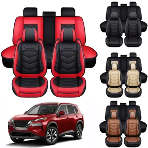 PU Leather Car Seat Covers, Seat Covers Front&Rear 5-Sits Full Set, Car Seat Protectors Mat, Automotive Seat Covers Universal Fit For Nissan Altima/Sentra/Rogue/Versa/4Runner/Tacoma/Honda/Mazda