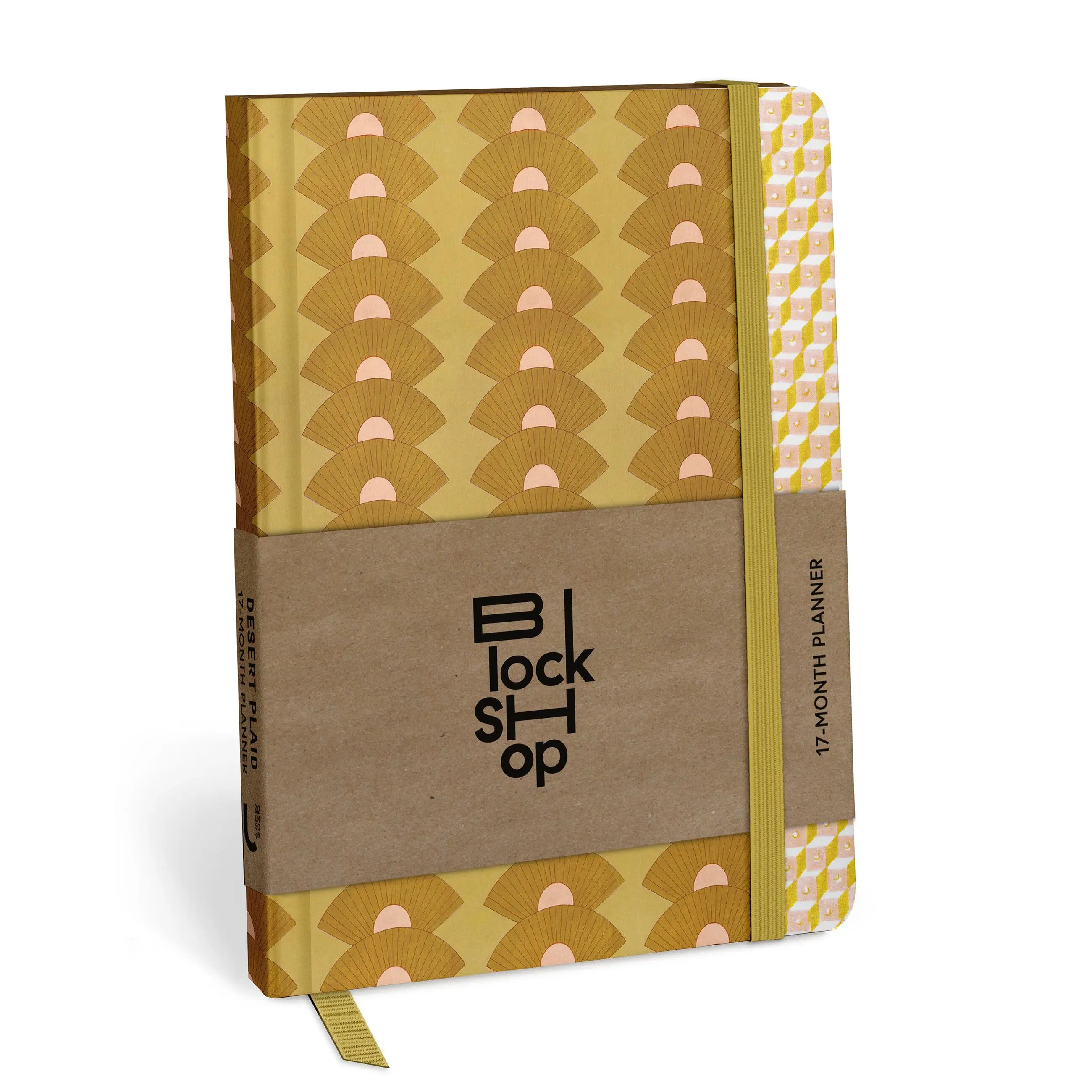 From the Block Shop Studio: Desert Plaid 17-Month Planner by Block Shop [Hardcover Book]