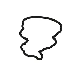 Tornado Cookie Cutter - Twister Cupcake Topper - Weather Fondant Cutter - Funnel Cloud Cookie Cutter - Storm Cloud Cookies - Cyclone Cutter