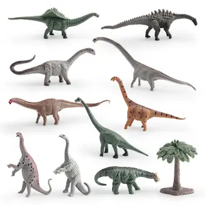 Realistic Dinosaur Model Set, Ginkgo Tree, Brachiosaurus, Apatosaurus, Confuciusaurus Models, Cognitive Toy Display Pieces, Figures