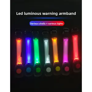 Outdoor sports running cycling luminous arm strap, Velcro luminous arm strap, night warning luminous arm strap