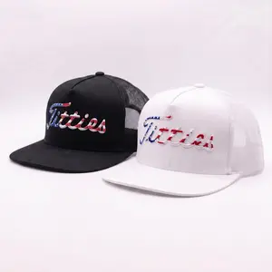 USA Titties Trucker Hat | Adjustable Mesh Snapback Baseball Cap for Men & Women