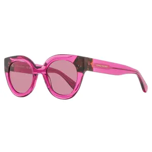 Longchamp Sculpted Oval Sunglasses LO750S 654 Cyclamen 49mm