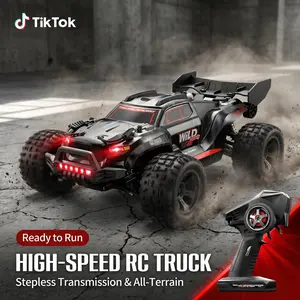 2.4G 1:18 Fast RC Car - 4WD Remote Controlled Car, Off-Road All-Terrain Electric RC Toy with Stable Performance, Ideal Gift for Halloween, Christmas