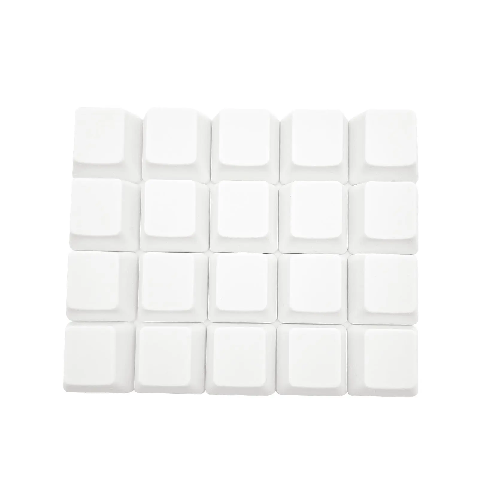 Oem Profile White Blank Keycaps Pbt Material 1u R4 Keycap For Mx Switches Mechanical (white  20pcs)