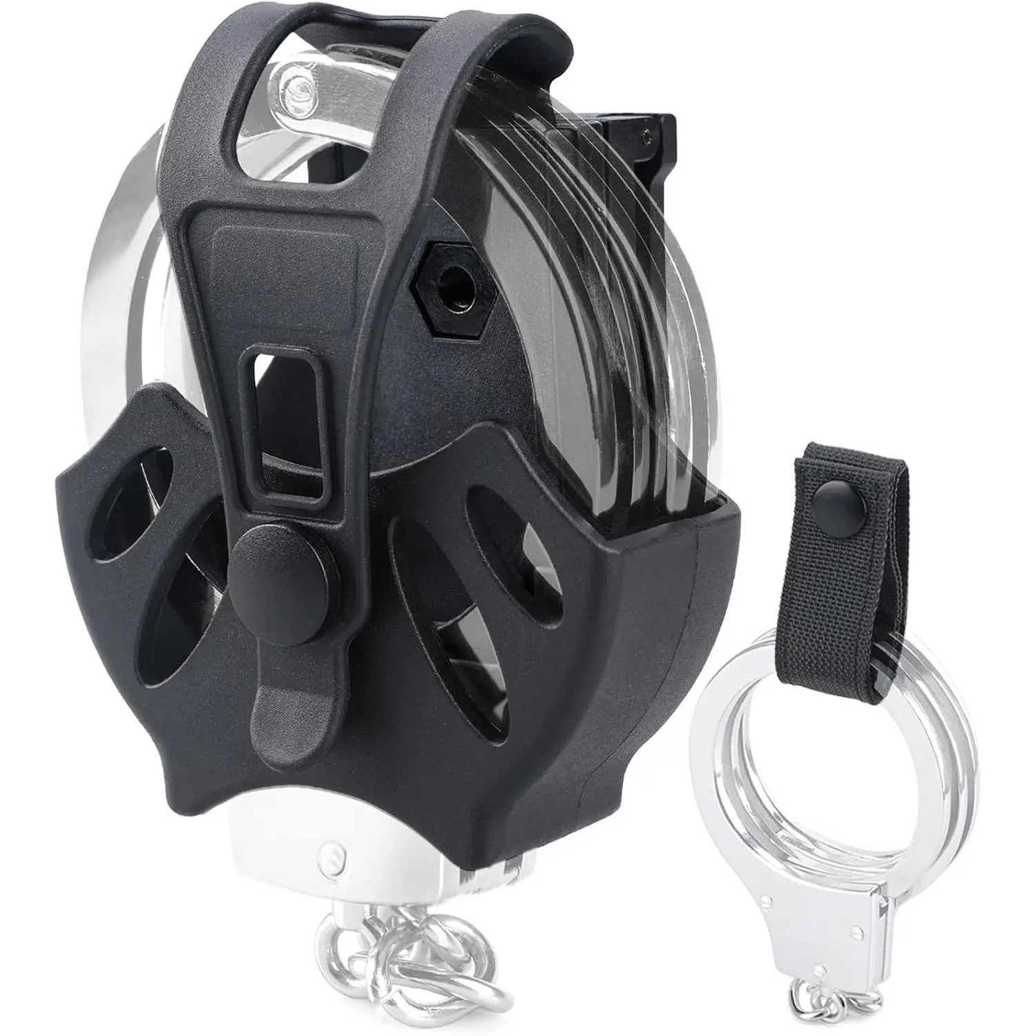 Handcuff Case,Handcuff Holster Fits Standard Handcuffs/Handcuffs,Tactical Handcuffs Pouch for Molle Vest,Quick Gear Law Enforcement Handcuff Pouch