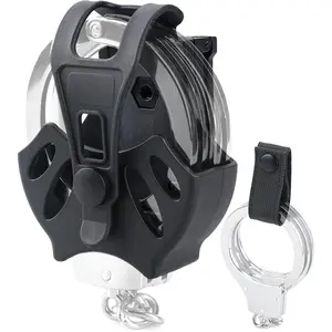 Handcuff Case,Handcuff Holster Fits Standard Handcuffs/Handcuffs,Tactical Handcuffs Pouch for Molle Vest,Quick Gear Law Enforcement Handcuff Pouch