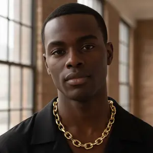 90's Hip Hop Rapper Style 9mm 12mm 18", 20", 24" Link Chain Necklace Fashion Unisex Men Women