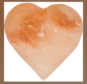 Pretty Orange Selenite  heart approximately 3.5”