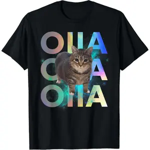 Funny OIIA OIIA Spinning Cat Meme Funny Brainrot Ethel Space Men Women T-Shirt