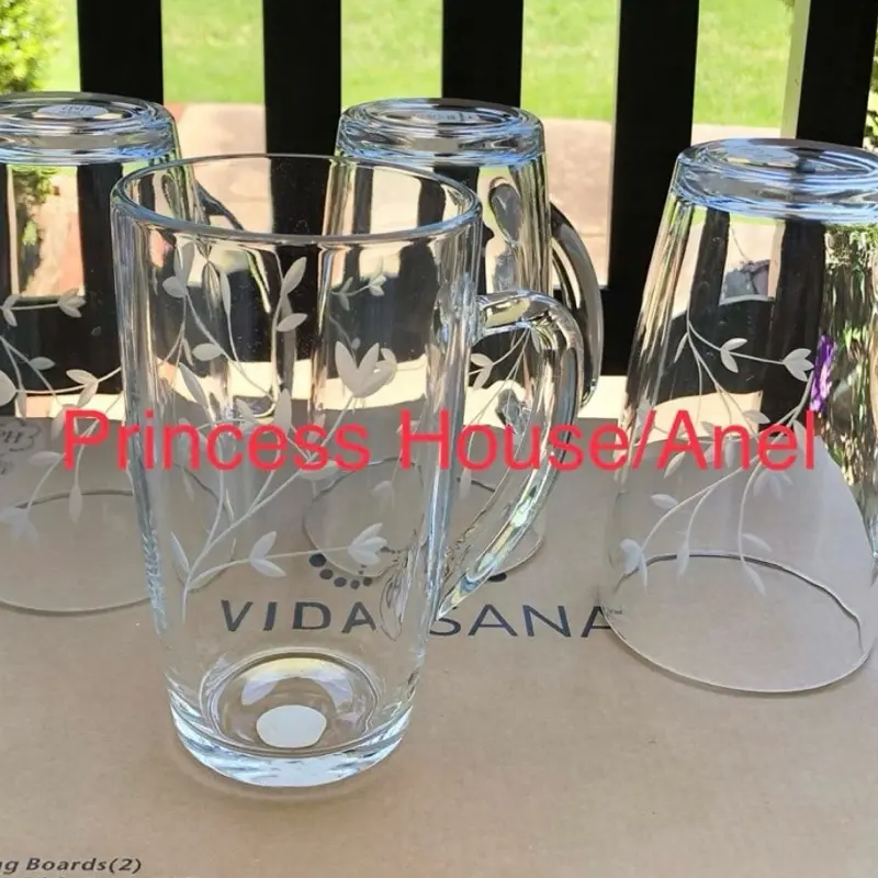 Juego de 4 tazas princess house, de la línea Princess Moderna