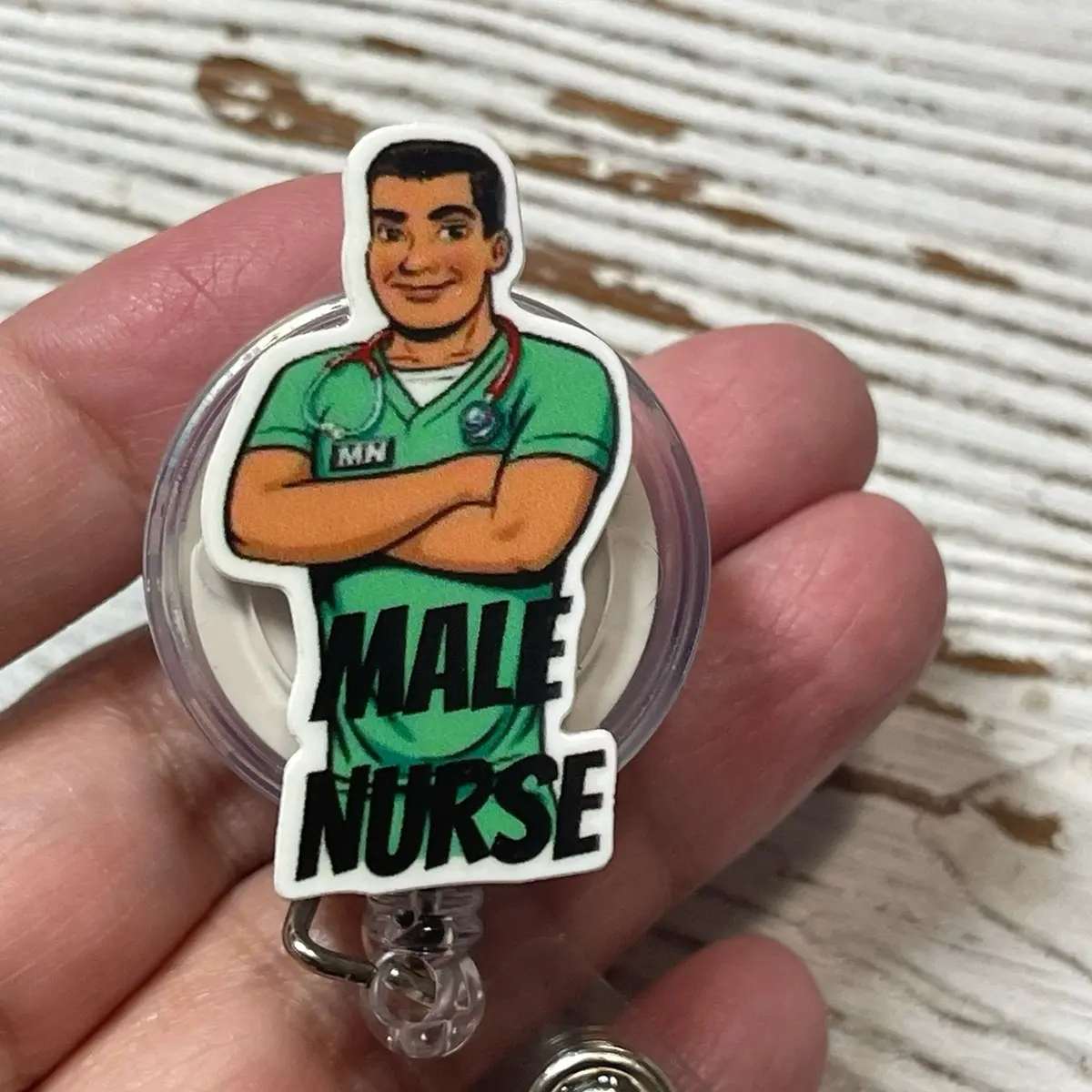 Male Nurse Badge Reel