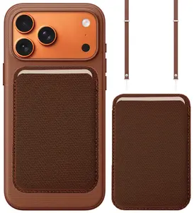 Nakedcellphone Woven Combo for iPhone 17 Pro Max Case + Wallet + Crossbody Strap (Compatible with MagSafe)