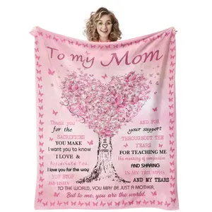 Gifts for Mom Birthday Christmas, Moms Birthday Gift Ideas from Daughter Son, Valentines/Mothers Day for Moms Mother, Best Mommy Mother Ever Throw Blanket