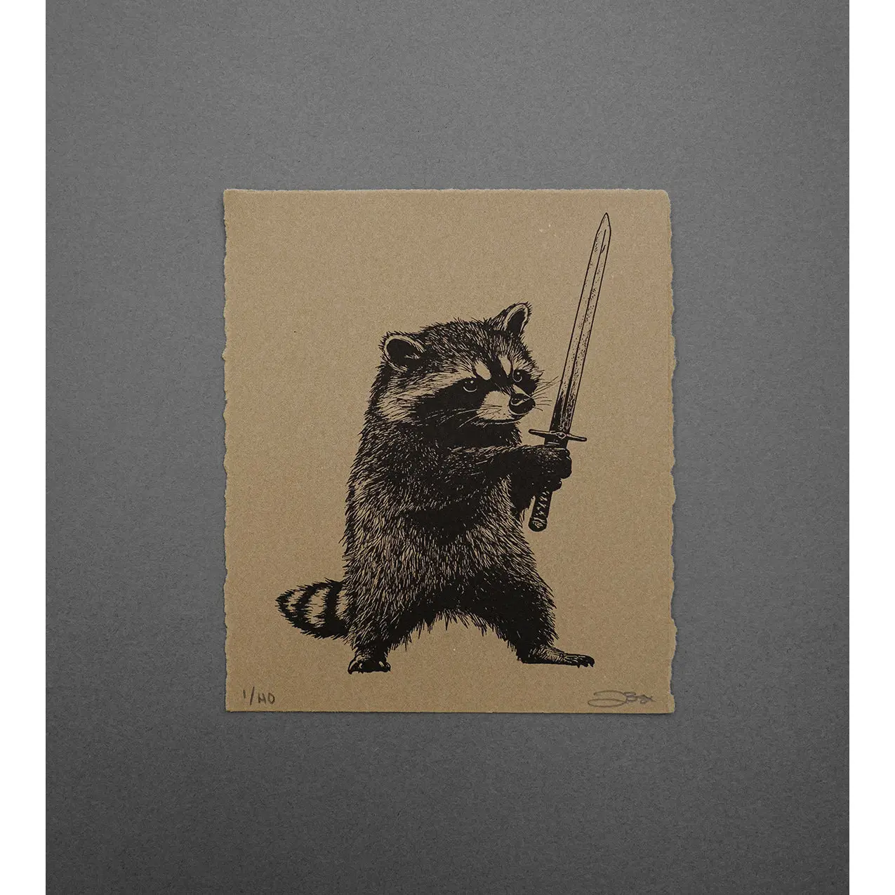 Raccoon Army - High-Quality Print