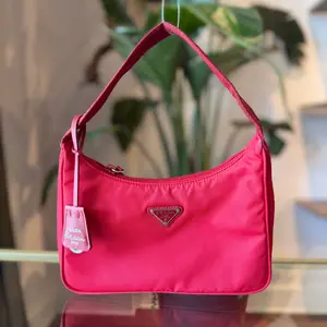 Pre-owned PRADA Nylon Shoulder Bags Re Edition Re Mini Bag Red