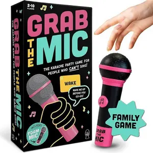 Snatch the Mic Music Party Adult Fun Board Game, Interactive Musical Card Game for Ages 16+, Suitable for 2-10 Players
