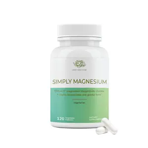 SimplyPlus Magnesium Complex| 200mg of Magnesium Glycinate, Malate, & Oxide |Support for bone health, nerve and muscle function, energy| Highly absorbable and gentle formula