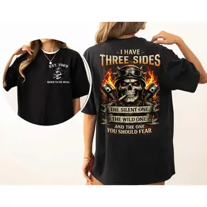 I Have 3 Sides T-Shirt, Custom Generation X 2 Side Tshirt GenX 1965-1980 GenerationX Shirt
