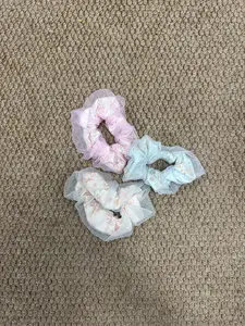 Elegant Floral Hair Accessories Set, 3-Piece Flower Design Headbands, Clips & Scrunchies, Perfect Gift for Women & Girls, Stylish Everyday Wear