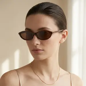 DIMA Eyewear the Dina Vintage Retro  Sunglasses Oval Sun Glasses for Women Men 90s Trendy Catching Sunglasses--UV Protection