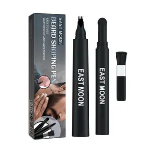 East Moon Beard Filler Pen Set, 3-in-1 Brush Beard Filler Men's beard care filler Powder Repair magic shave powder