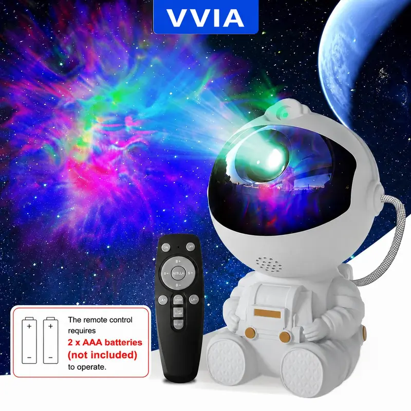 Astronaut Projector, Star Projector Galaxy Light, Light Projector for Bedroom, Starry Nebula Ceiling LED Lamp, with Remote USB-Powered (No Battery)Christmas, New Year