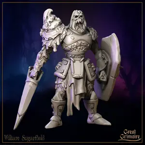 William Sugarfield Undead Candy Knight Tabletop D&D Fantasy Resin Printed