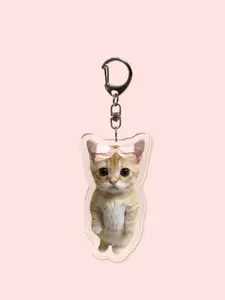 Cute Cat Acrylic Keychain, Keychain For Bags, Doctor Cat Nurse Cat Bow Heart Evil Sad Crying Cat Charm, Bag Decoration, Bag Charms, Party Gift, Phone Decor