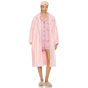 Hommey Pinstripe Robes in Fleur