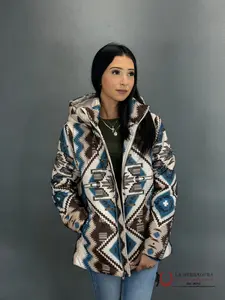 ARIAT WOMEN JACKET CHIMAYO PUFFER TWO COLUMS PRINT 10046282