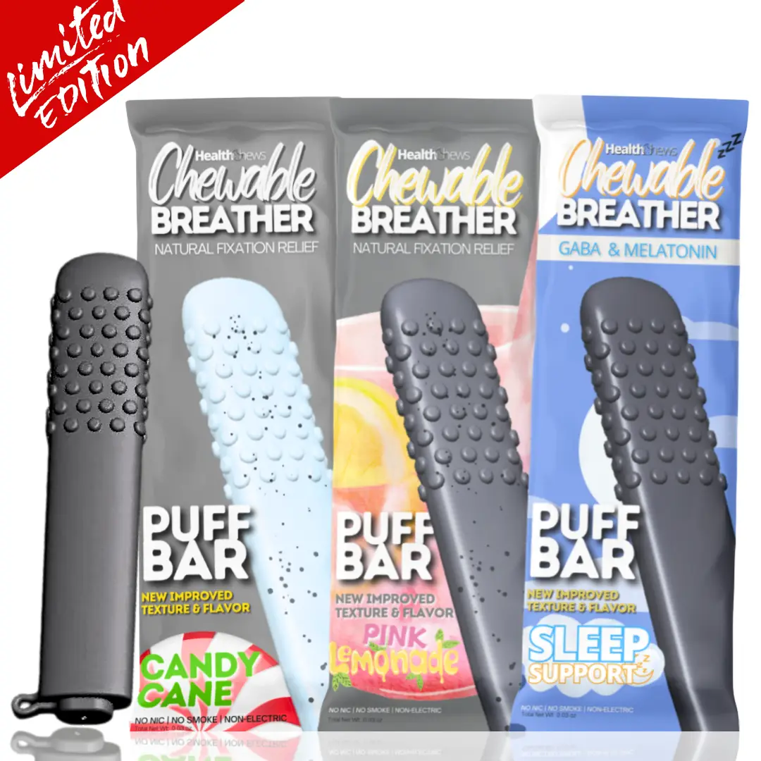 HealthChews Aroma Breathers Limited Edition Essential Oil Aromatherapy Wellness Tool (Non-Edible, Reusable, Portable, Stress Relief & Focus)