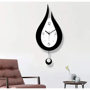 large modern decoration wall clock, living room clock wall acrylic water drop silent decoration suitable for family bedroom kitc