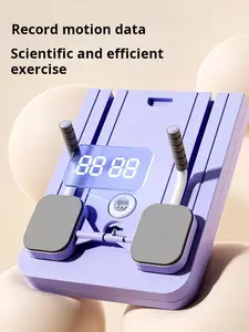 Elbow Support Automatic Rebound Abdominal Board with Knee Mat&Timer, Ab Exercise Machine for Home, Multiple Exercise Modes, Flat Design Rebound Assist More When Beginners