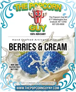 Berries and Cream - Rich Flavor - Perfect Versatile Sweet and Salty Snack for Any Occasion - Classic Taste Ideal for Movie Nights and Casual Gatherings