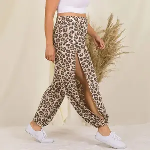 Leopard Split Pants