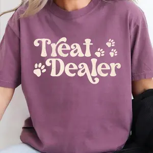 Comfort Colors Treat Dealer Tee, Funny Dog Lover Shirt, Dog Mom Gift, Dog Mom Tee, Gift for Dog Lover, Funny Dog Gift