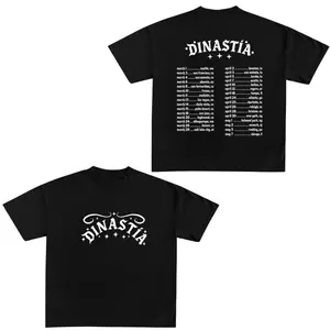 Dinastía Artwork Short-sleeve T-Shirt, Peso Mexican Tour Basic Graphic Cotton Tee 2 Sides, Ideal For Fans
