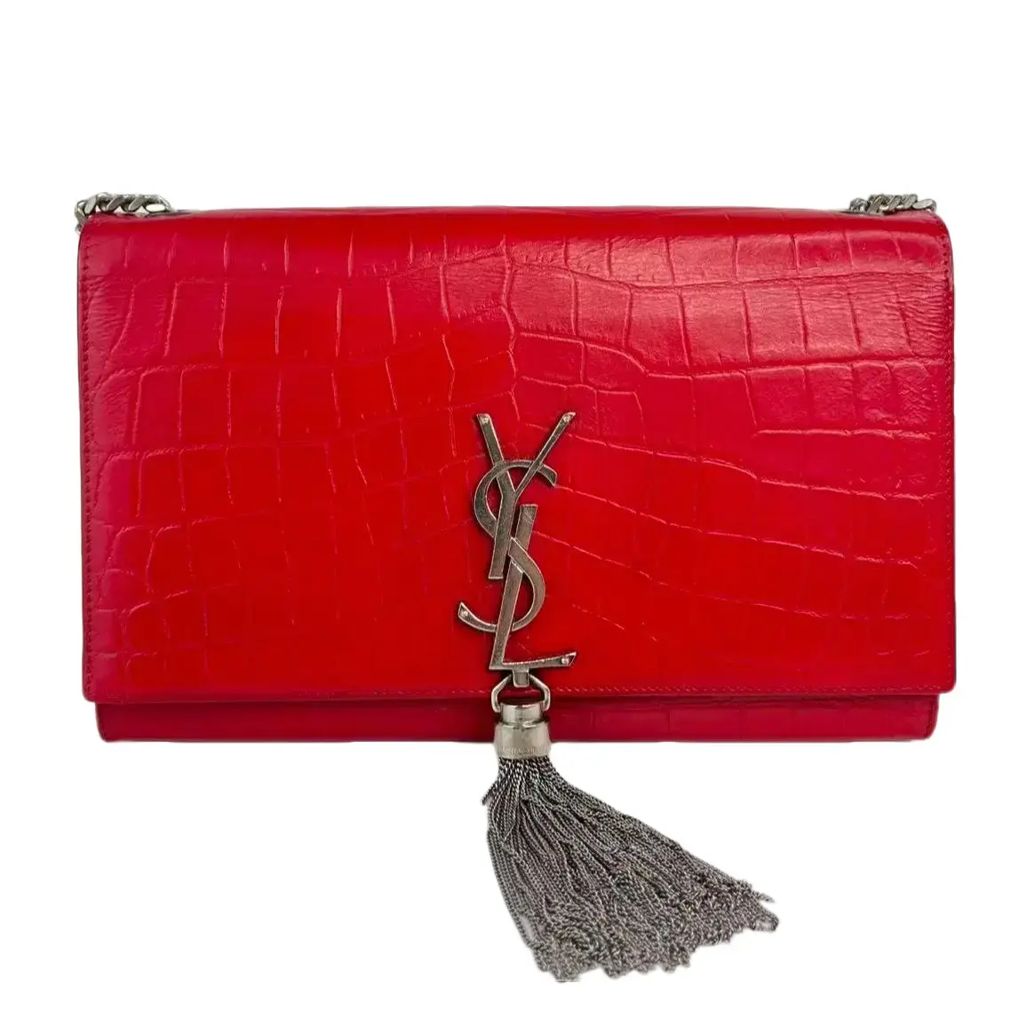 Pre-owned Yves Saint Laurent Leather Crossbody bags Sain Laurent Classic Monogram Tassel Crossbady bag