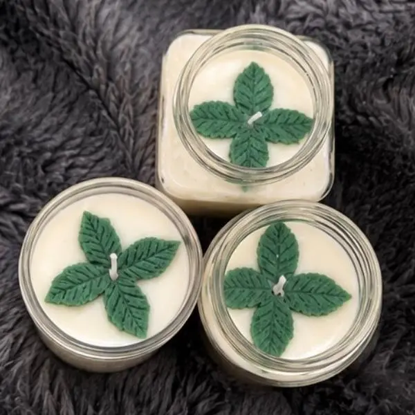 Eucalyptus- Peppermint 100% Pure Essential Oil Aromatherapy Candle for stress relief