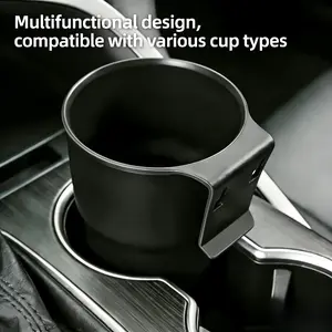 Car Cup Holder Extender, Multi-Functional Fits Tea Cups Coffee Cups Insulated Cups, Anti-Shake, Matte Finish, Wide Mouth, Car Storage Organizer, Universal Cup Holder, Multifunctional Cup Holder