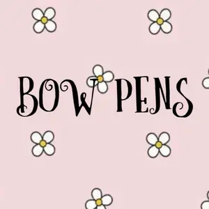 Beaded Bow Refillable Pen -when Live