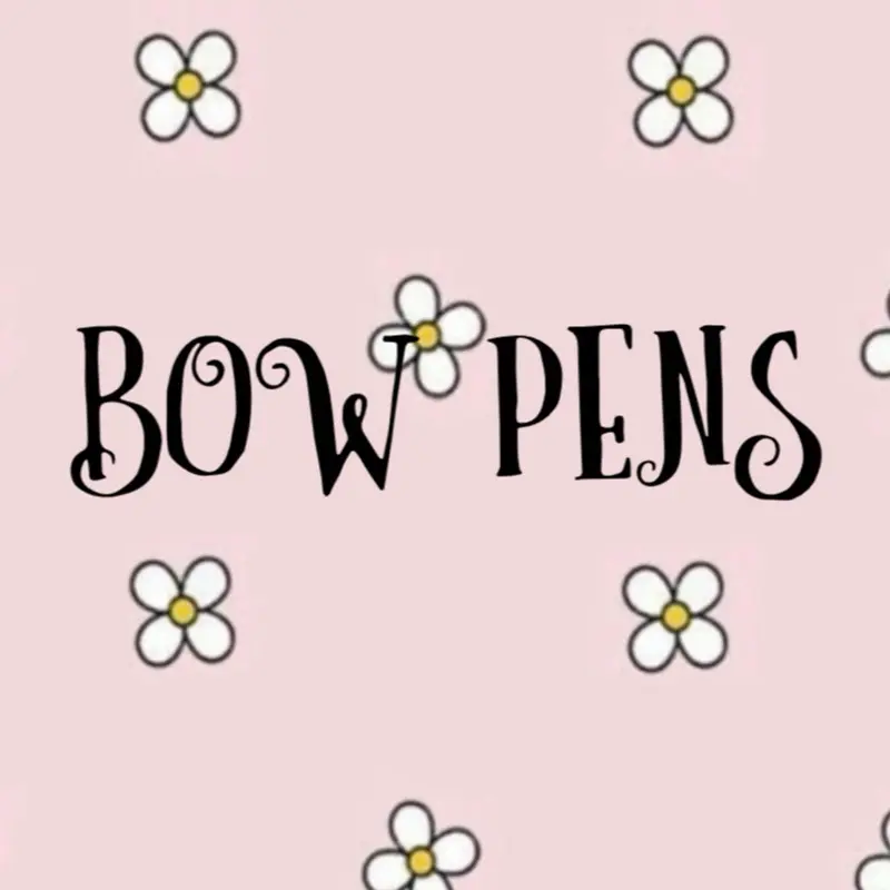 Beaded Bow Refillable Pen -when Live
