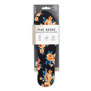 Peachy Rose FLAT SOCKS, Soft No-Show Sock Liners, Non-Slip & Odor-Free Comfort