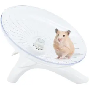 Hamster Flying Saucer Silent Running Exercise Wheel for Hamsters, Gerbils, Mice,Hedgehog and Other Small Pets Silent Running Wheel Hamster Wheel pet  joy