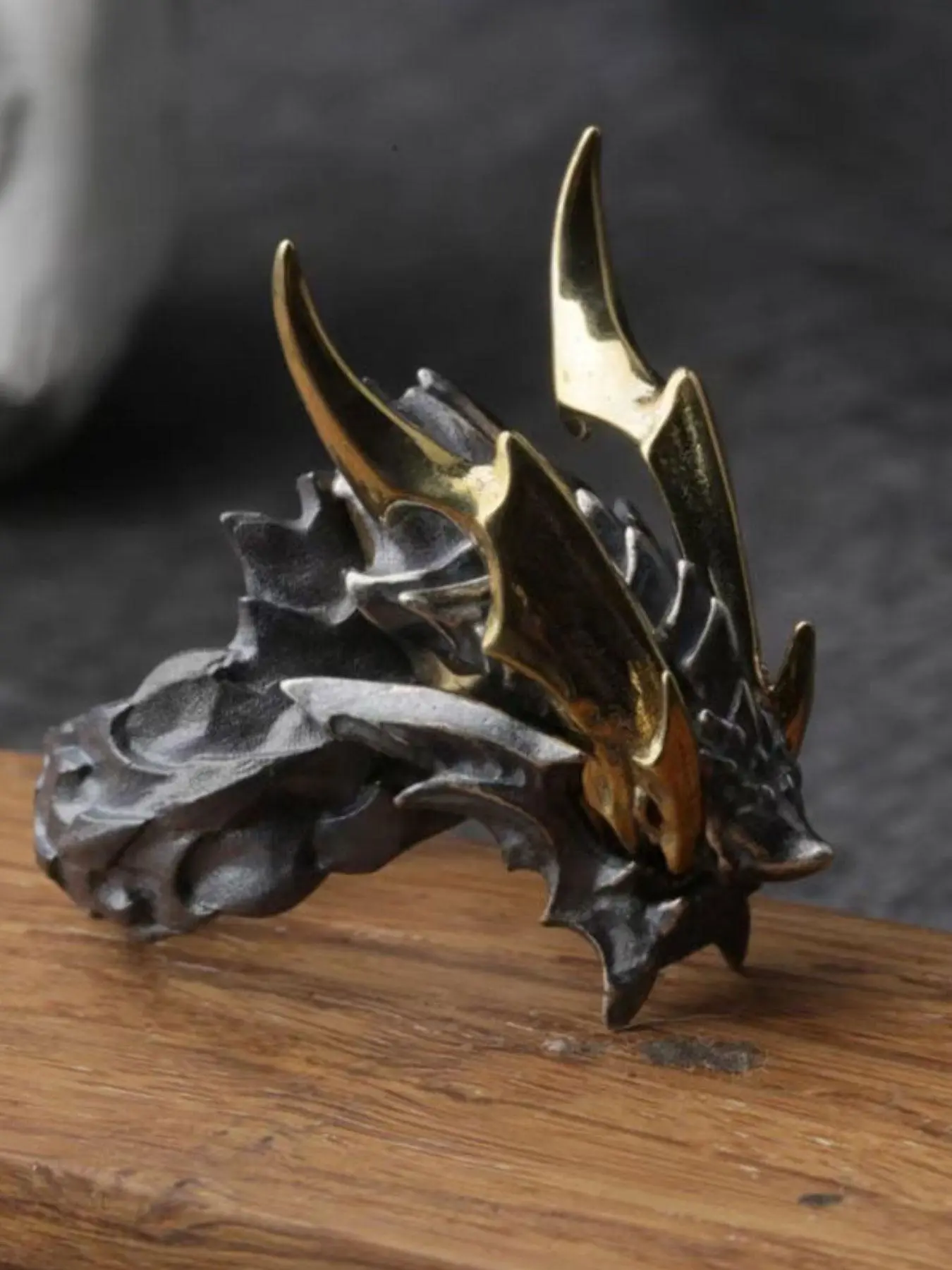 Punk Dragon Design Cuff Ring, Dark Aesthetic Rings, Statement Rings, Punk Style Ring, Fashion Accessories for Both Men & Women, Fashion Jewelry for Party, Daily Clothing Decor, Trendy All-match & Exquisite Jewelry for Birthday Gift