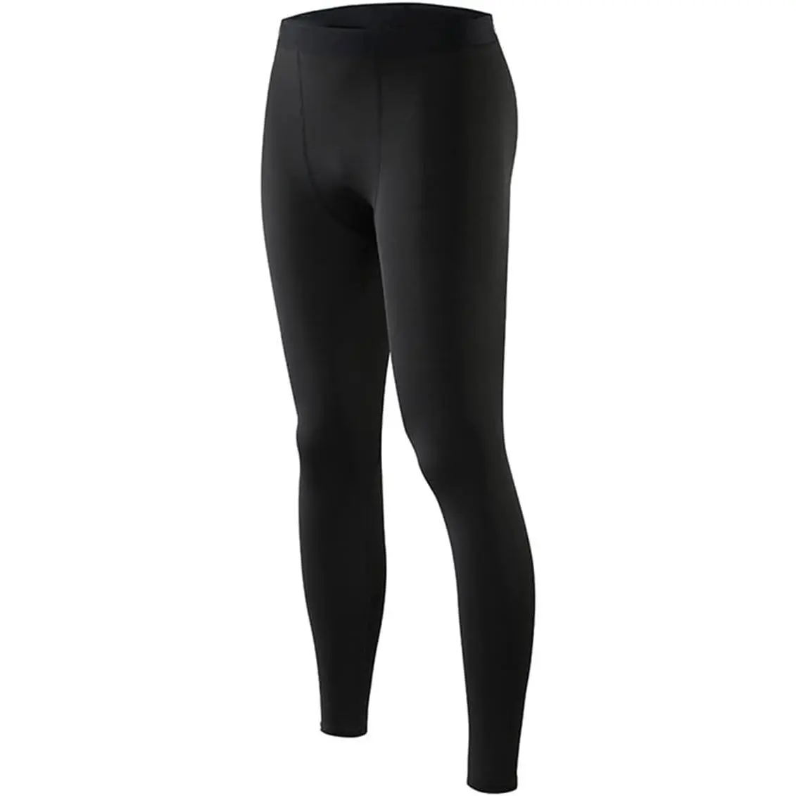 Men's Full-Length Compression Leggings - Moisture-Wicking Base Layer Activewear Bottoms, Solid Elastic Running Pants, Gym Sports Tight, Athleisure Fitness Pants for All Seasons
