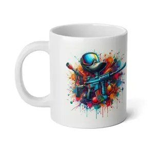 I'd Rather be Painting, Paintball Jumbo Mug, 20oz, Perfect for that morning Coffee at the office or pre-game Coffee
